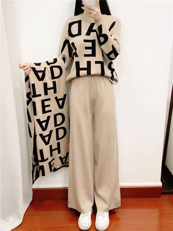 Jumper, shawl & pants pair WBP-PAN013